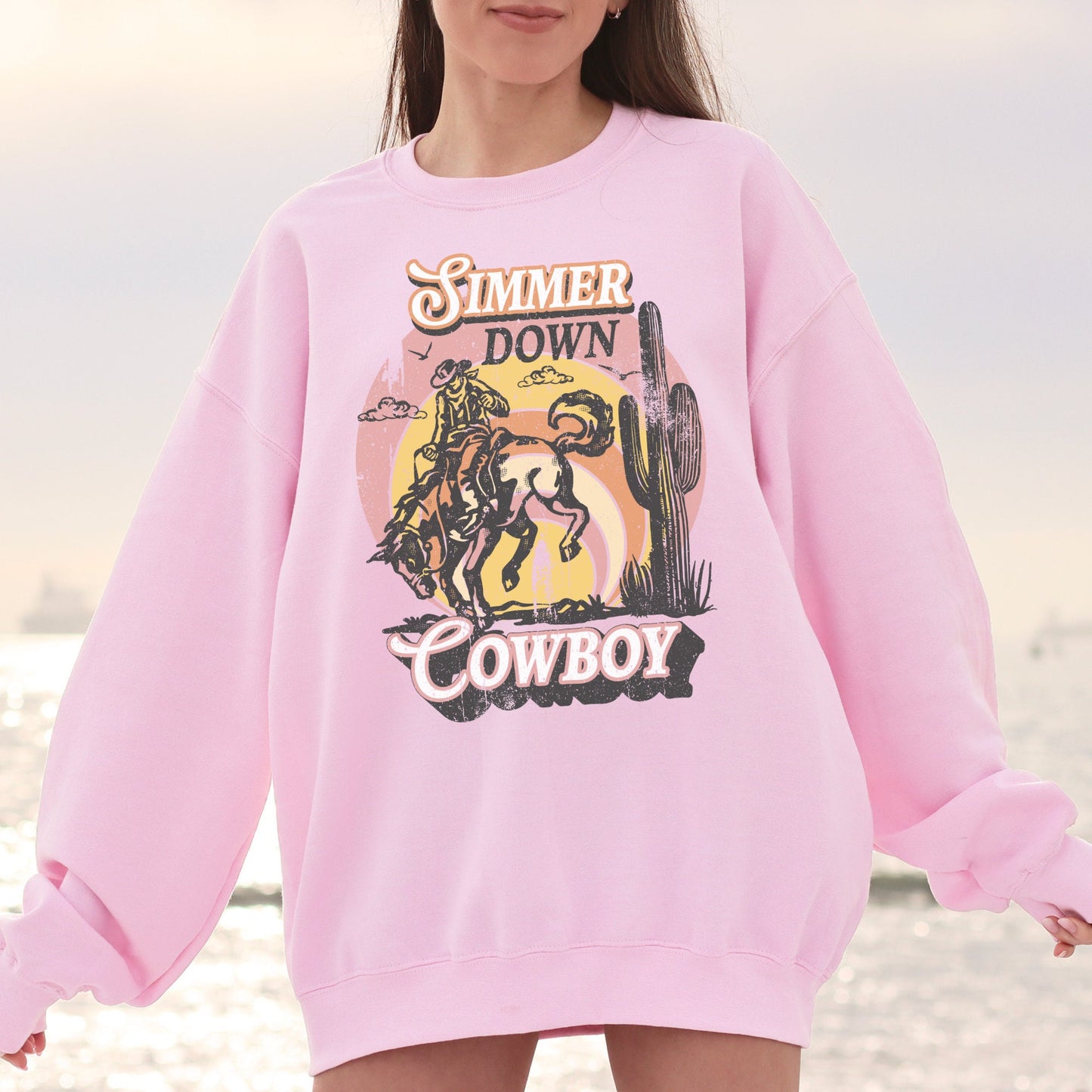 Simmer Down Cowboy Crewneck