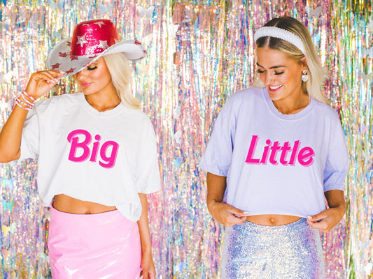 Pink Big Little Sorority Shirts