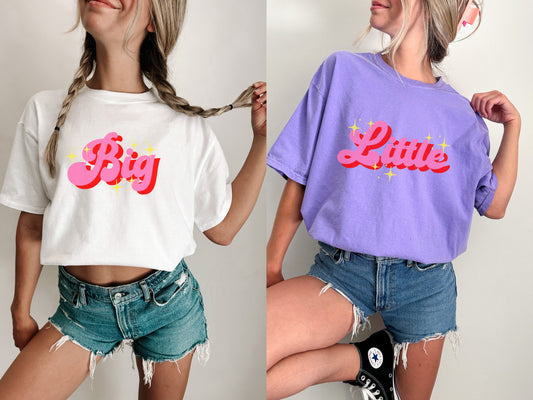 Pink Sparkle Sorority Big Little Shirts