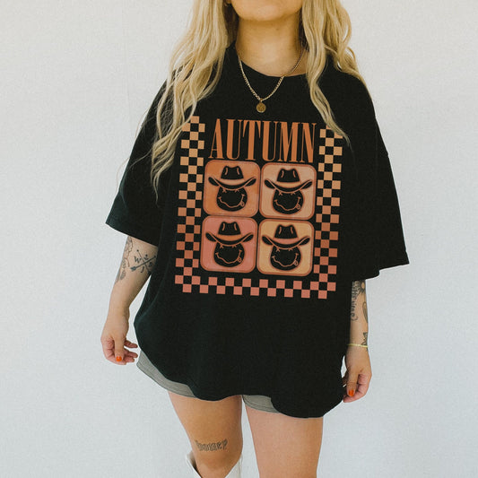 Autumn Checkered Tee