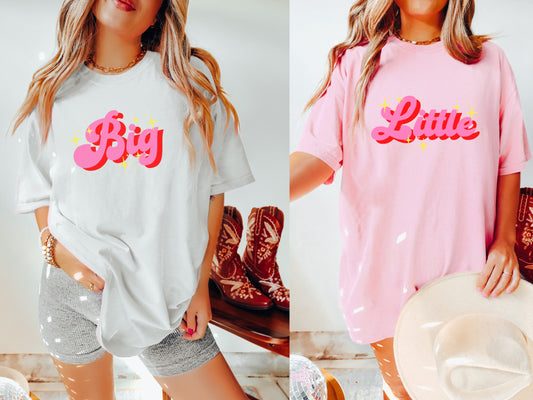 Pink Sparkle Sorority Big Little Shirts